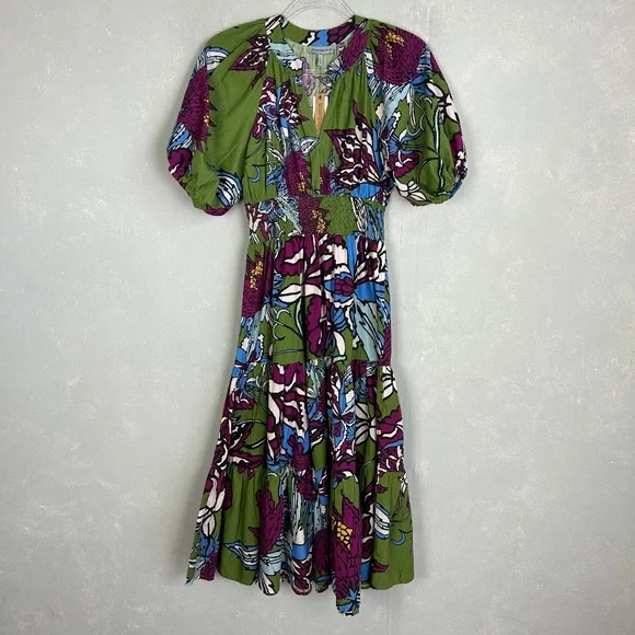 slim fit dress slacks BNWT Anthropologie Green Satin Midi Dress